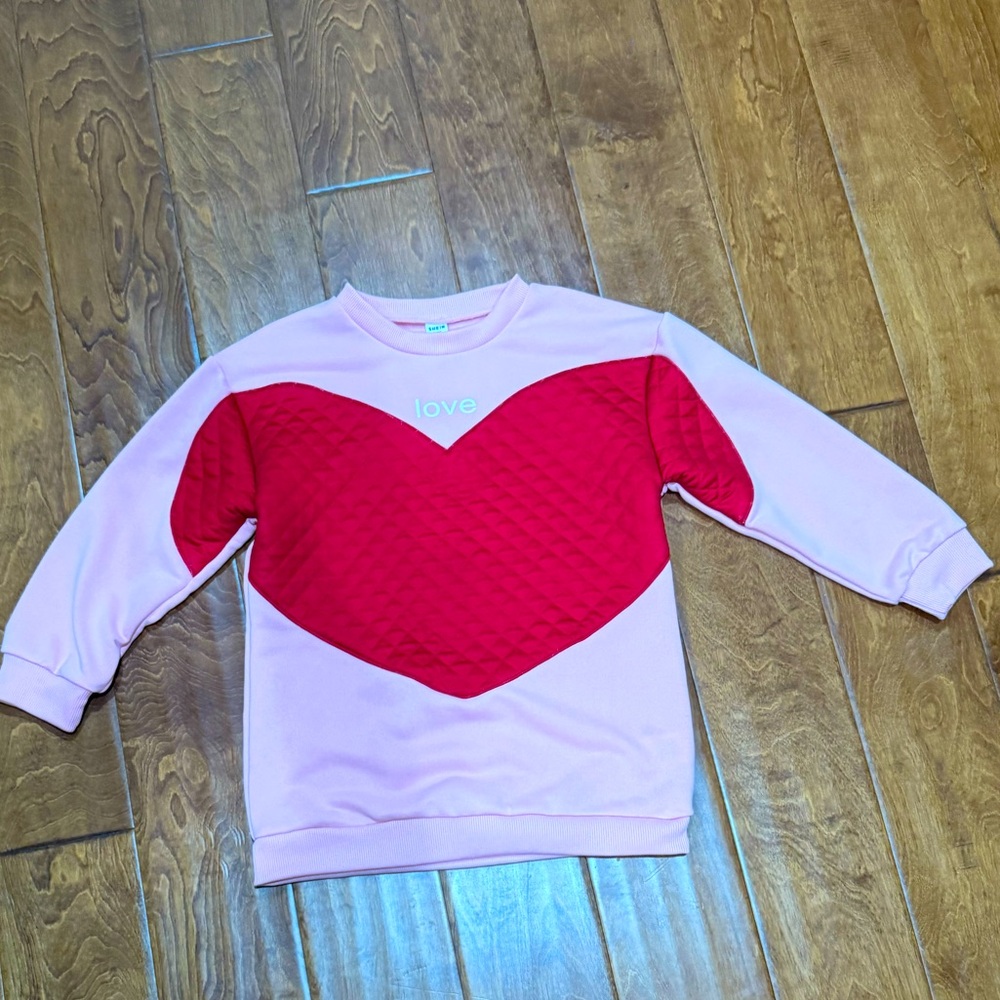 Size 7 SHEIN Love Heart Sweater
